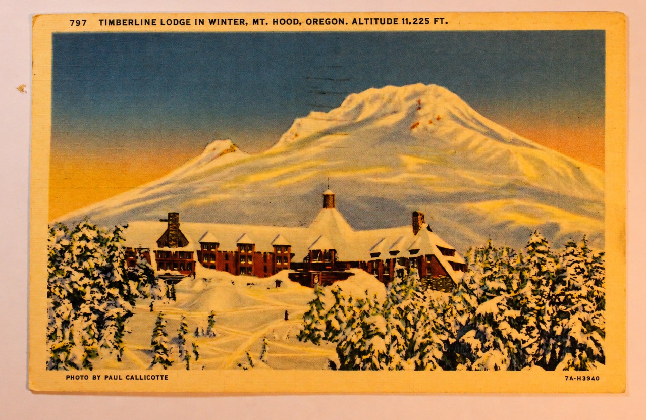 Timberline Lodge, Late Winter at Sunset — Original