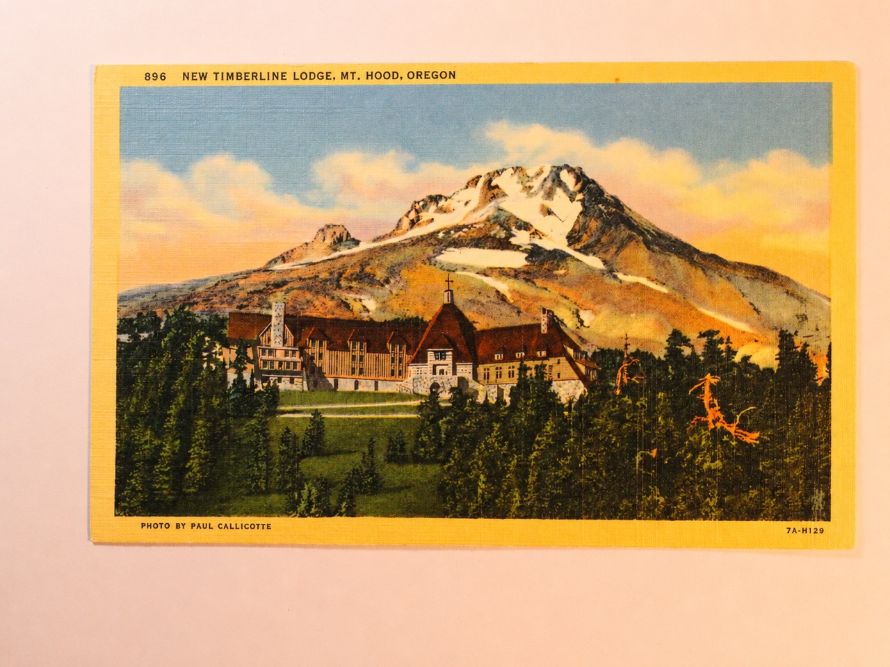 Timberline Lodge, Late Winter at Sunset — Original